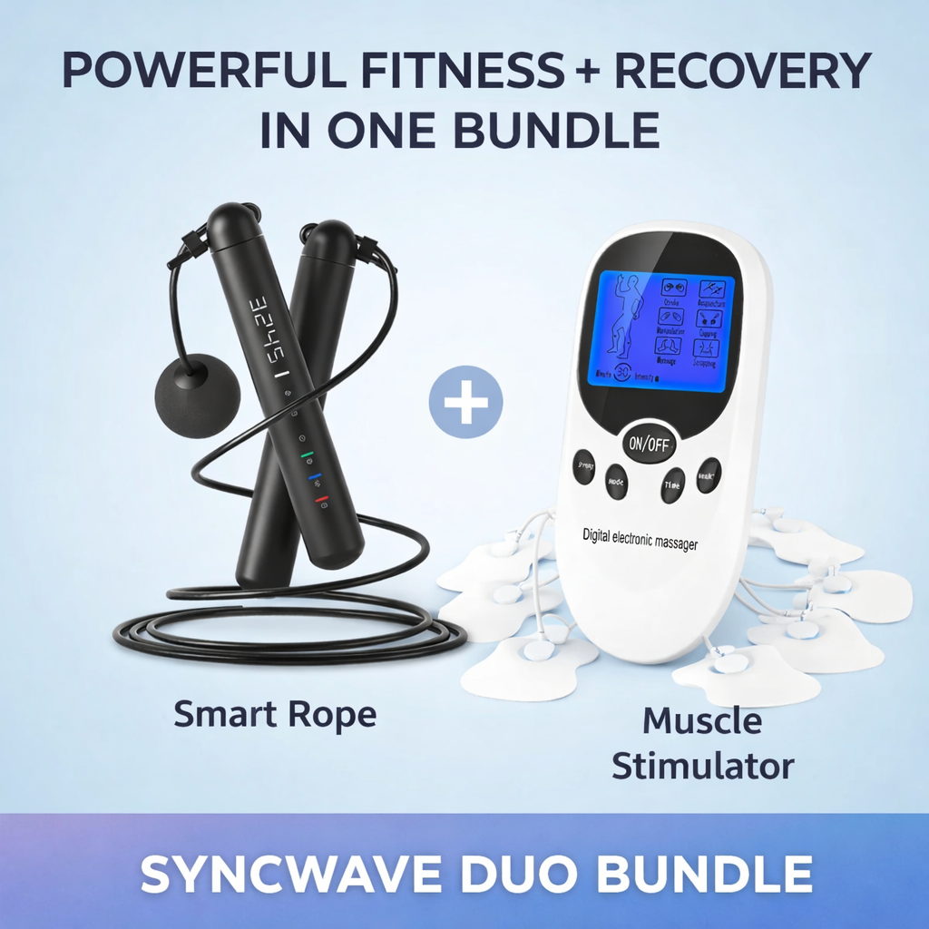 SyncWave Recovery Duo — Smart Rope + Muscle Stimulator